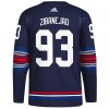 New York Rangers Trikot Mika Zibanejad Adidas 2023-24 Navy Ausweich Authentic - Herren